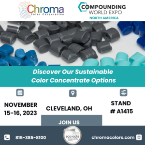 Chroma Color Exhibiting at Compounding World 2023 November 15- 16 in Cleveland, OH