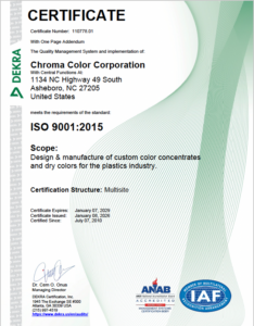 Chroma ISO 9001: 2015 2029